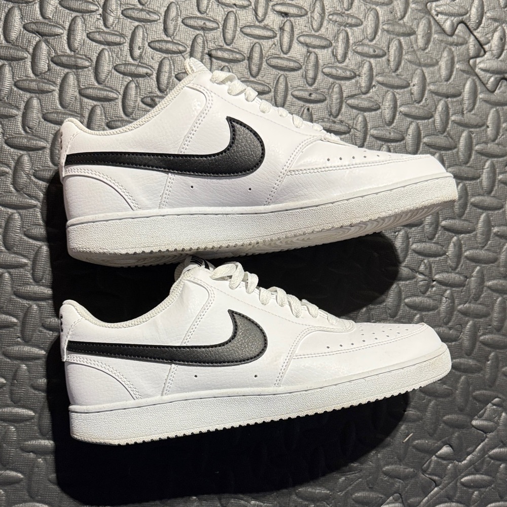 Nike White Perforated Sneakers